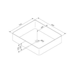 Раковина накладная  Am.Pm Func M8FWCC10500WG 50 см белый